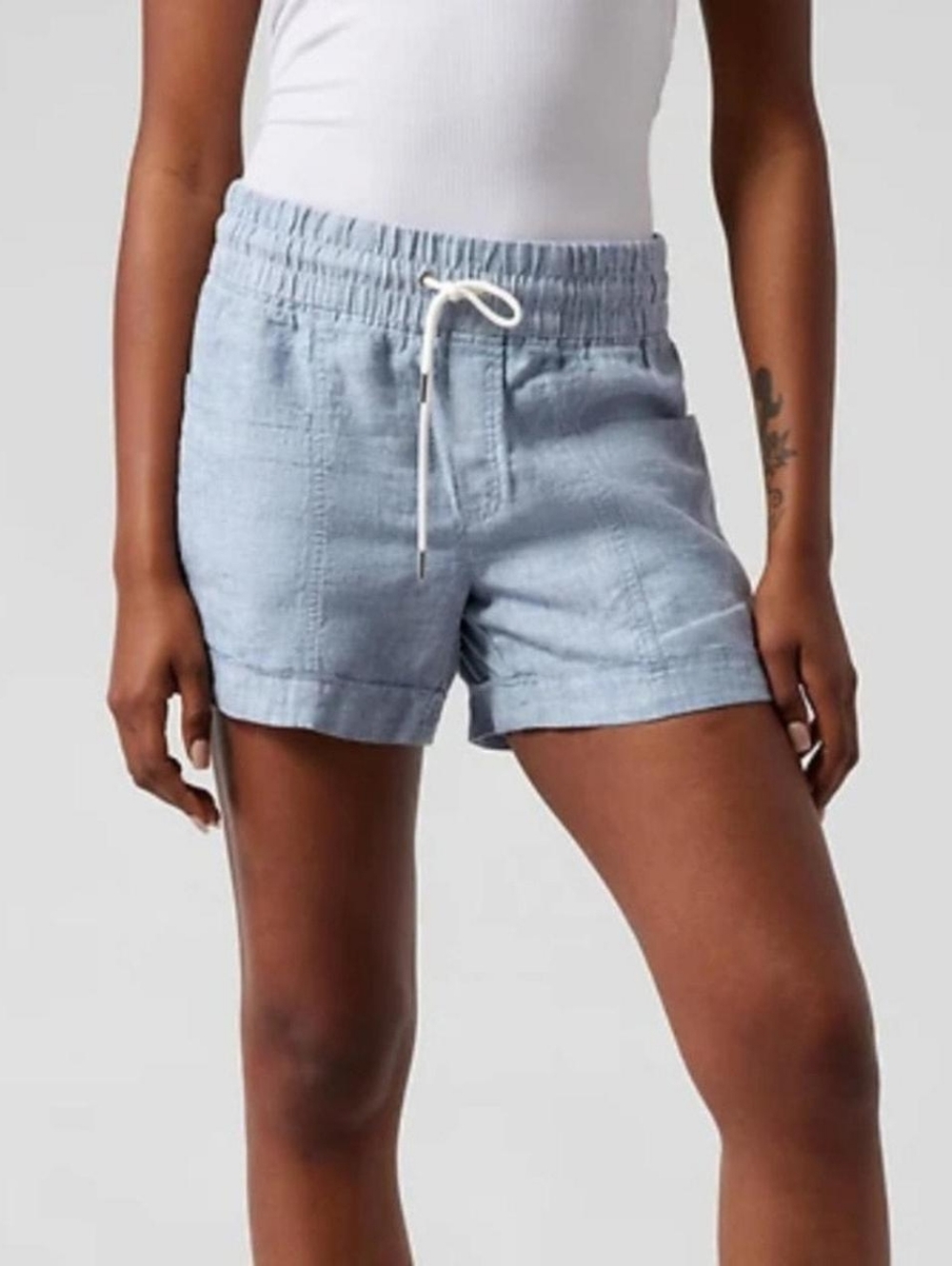 Athleta Cabo Linen Shorts